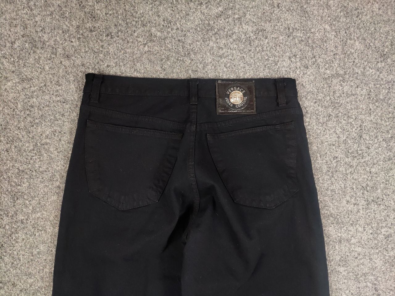 Versace Jeans Couture Vintage 90's Versace Jeans Couture Logo Black Denim Size US 34 / EU 50 - 8 Thumbnail