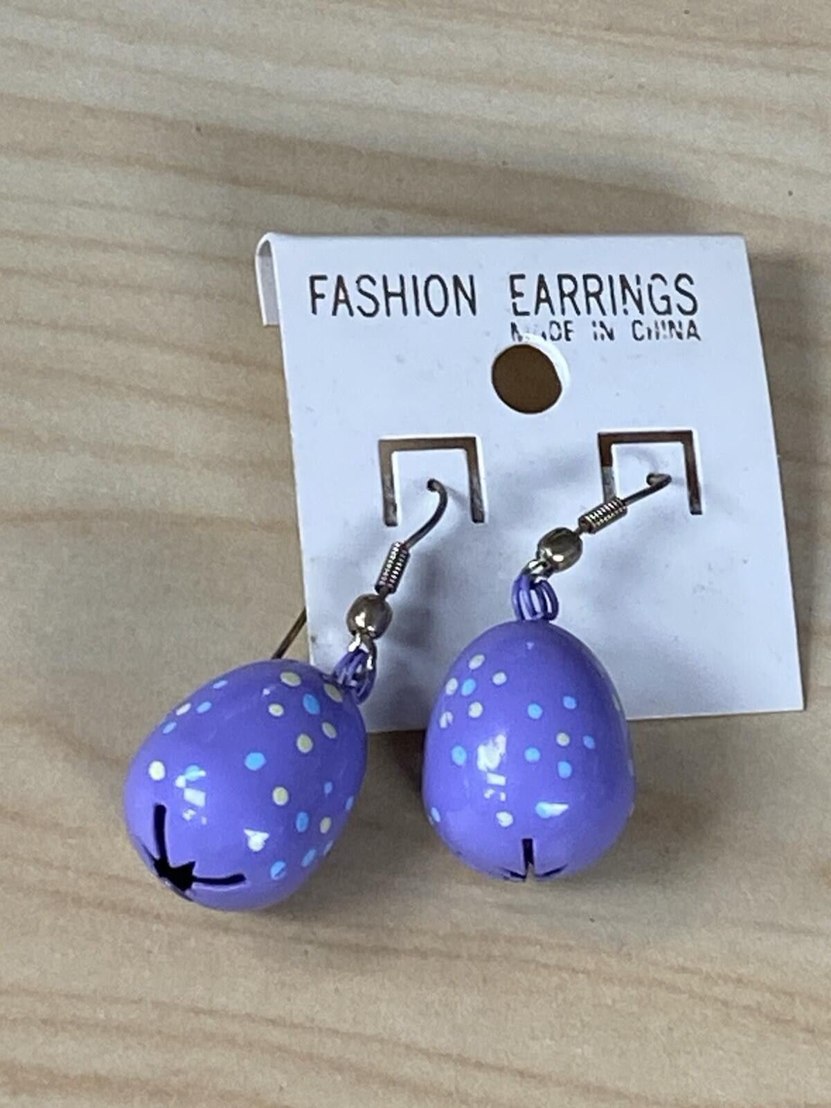 The Unbranded Brand Vtg Purple Pink Tulip Egg Bell Drop Dangle Pierced Earrings Size ONE SIZE - 2 Thumbnail