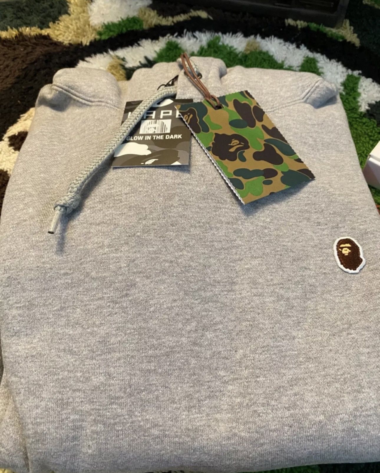 Bape A Bathing Ape Gray Hoodie Size M Size US M / EU 48-50 / 2 - 2 Thumbnail