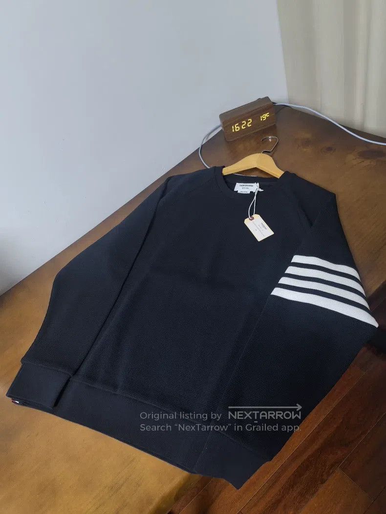 Thom Browne Thom Browne Waffle Sweatshirt Size US XL / EU 56 / 4 - 1 Thumbnail