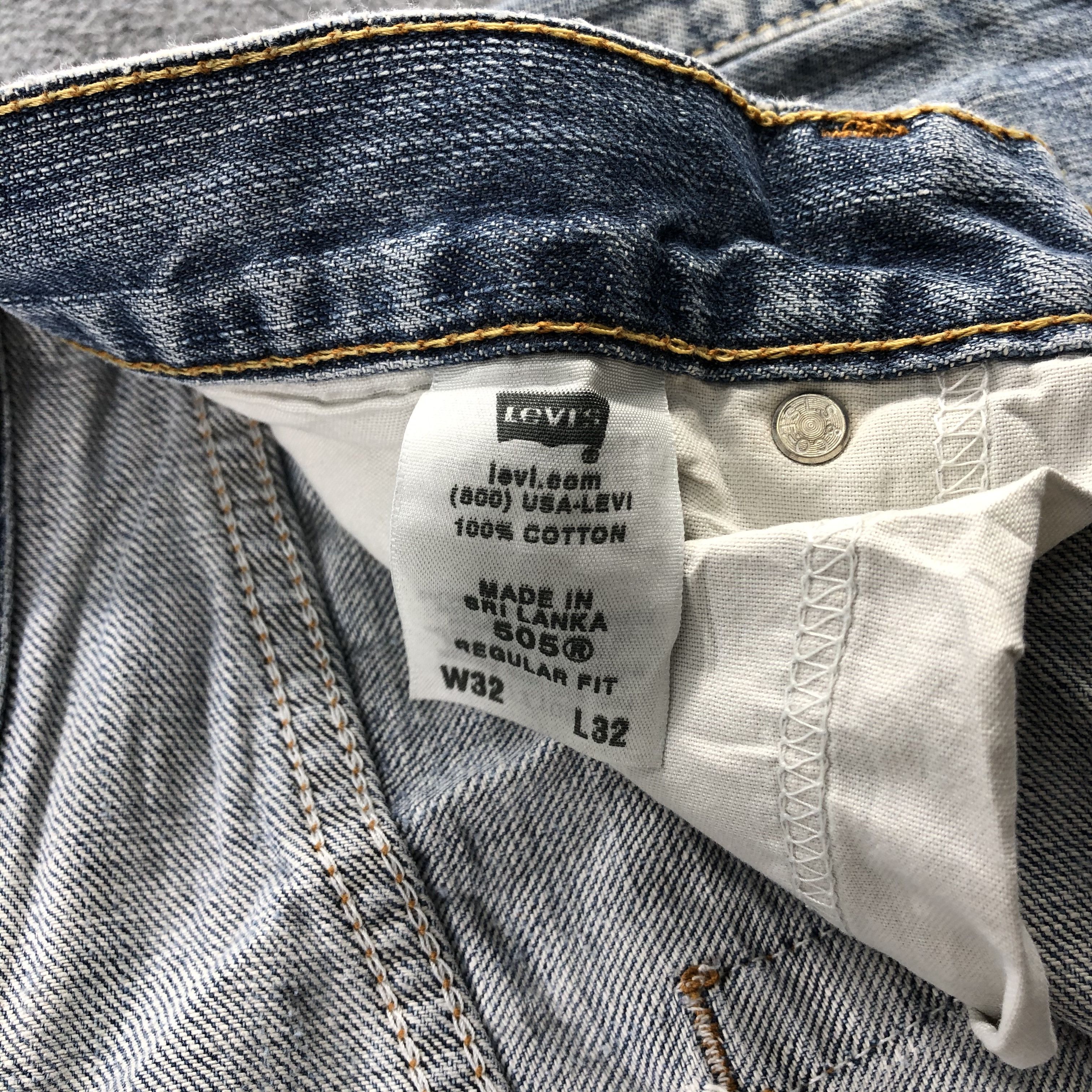 Levi's Vintage Distress Levis 505 Jeans-JM1028 Size US 32 / EU 48 - 12 Thumbnail
