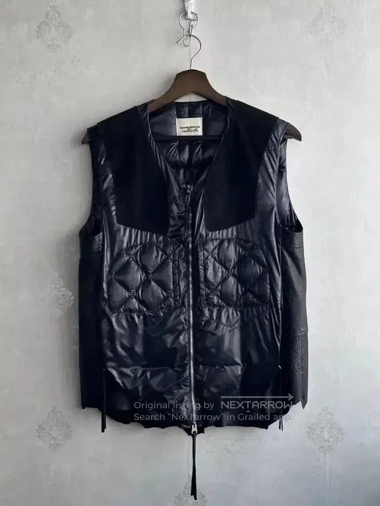 Takahiromiyashita The Soloist. Sz 48 The Soloist 12AW Leather Joint Puffer Vest. Size US M / EU 48-50 / 2 - 2 Thumbnail