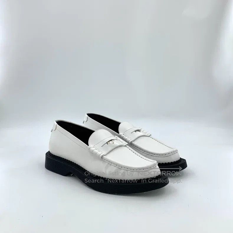 Saint Laurent Paris Saint Laurent Paris White Casual Flat Loafer Shoes Size US 7 / EU 40 - 2 Thumbnail