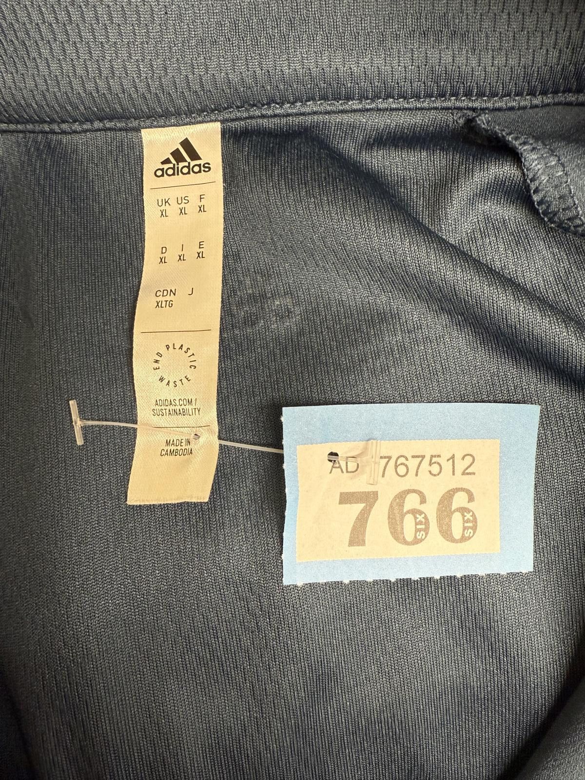 Adidas Adidas Men's Blue Windbreaker Jacket Size US XL / EU 56 / 4 - 4 Thumbnail