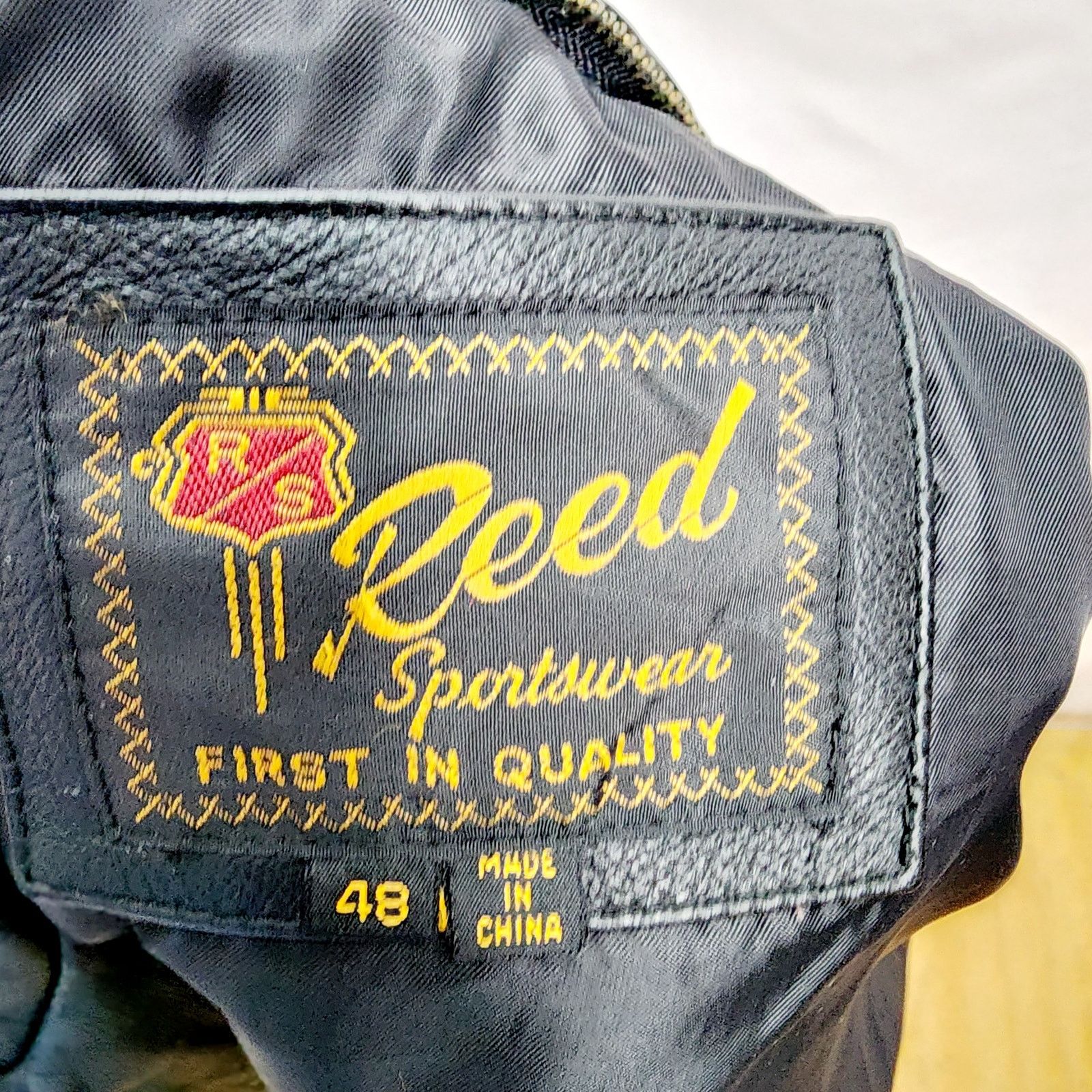 Reed Vintage Reed Men's Bomber Black Leather Jacket 90's Size US M / EU 48-50 / 2 - 3 Thumbnail
