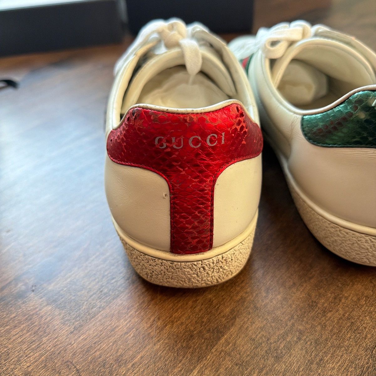 Gucci Gucci Ace Snake Sneaker Size US 10.5 / EU 43-44 - 8 Thumbnail