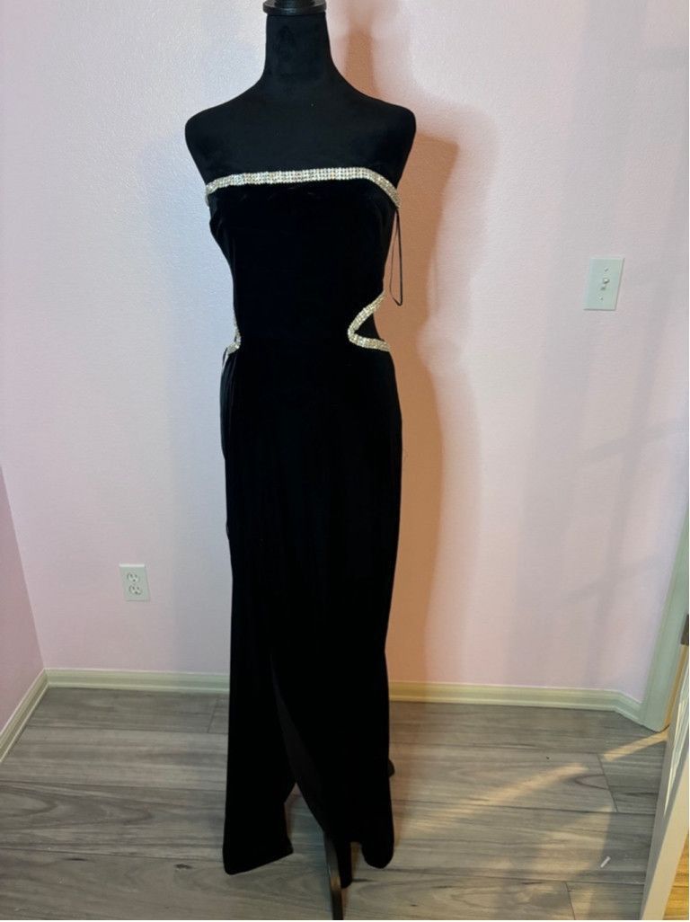 Dress the Population Women's Dress the Population Black Velvet Dress XL Size XL / US 12-14 / IT 48-50 - 4 Thumbnail