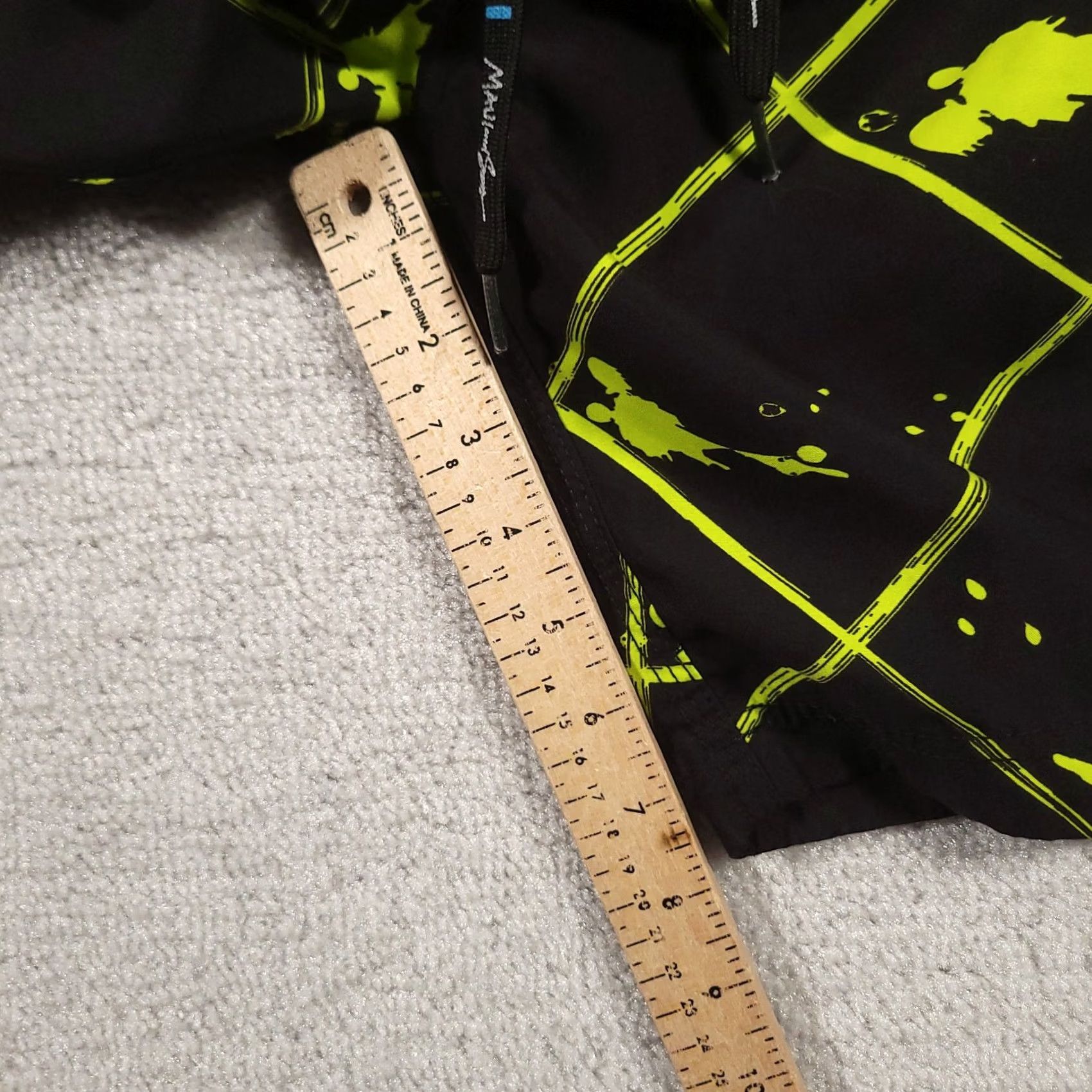 Swims Maui and Sons Board Shorts Size 28 Swim Beach Black Green Mens Bottom Shorts Quick Dry Lightweight Polyester Size US 28 / EU 44 - 5 Thumbnail