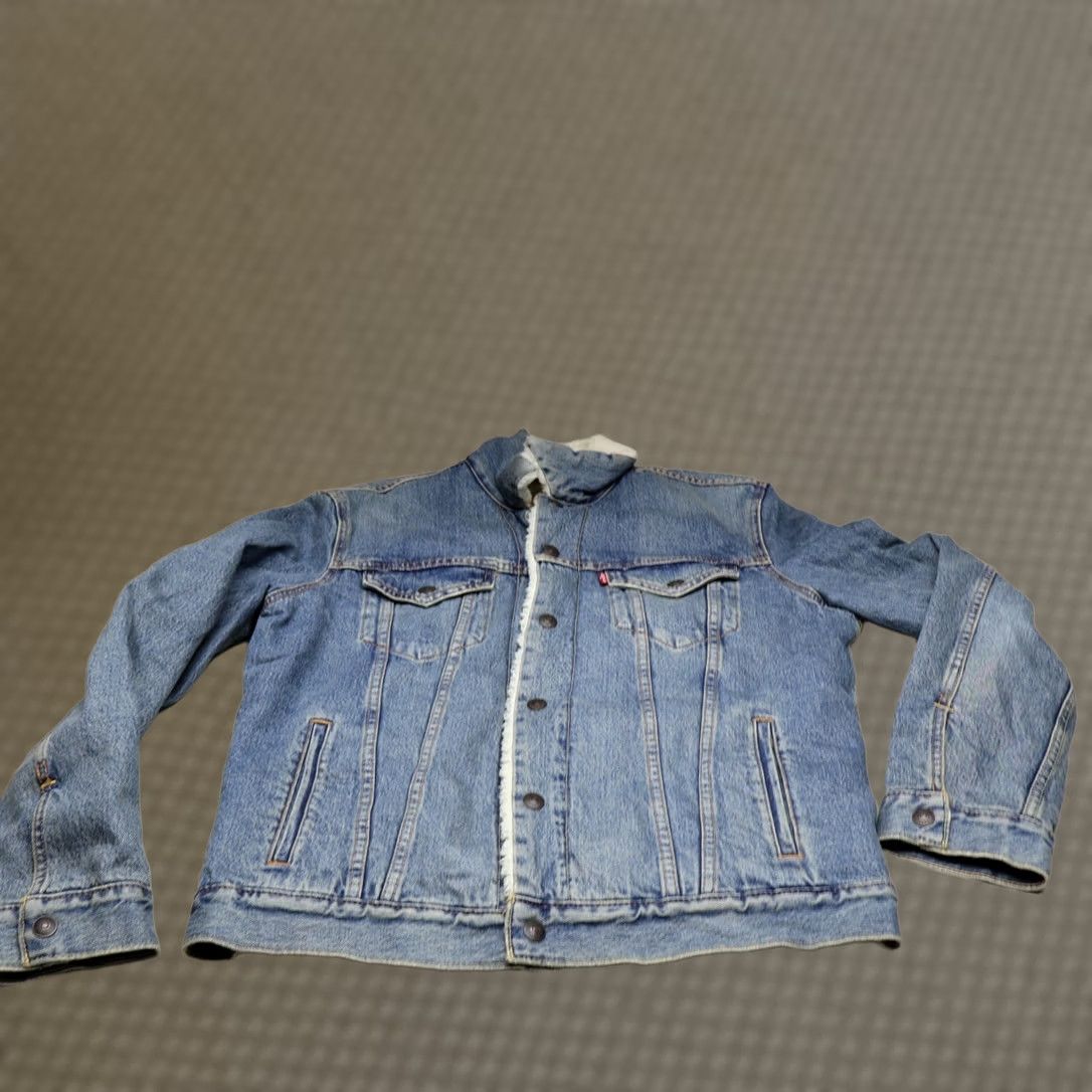 Levi's Levi's Jacket Men Medium Denim Sherpa Lined Classic Trucker Rugged Blue Size US M / EU 48-50 / 2 - 1 Thumbnail