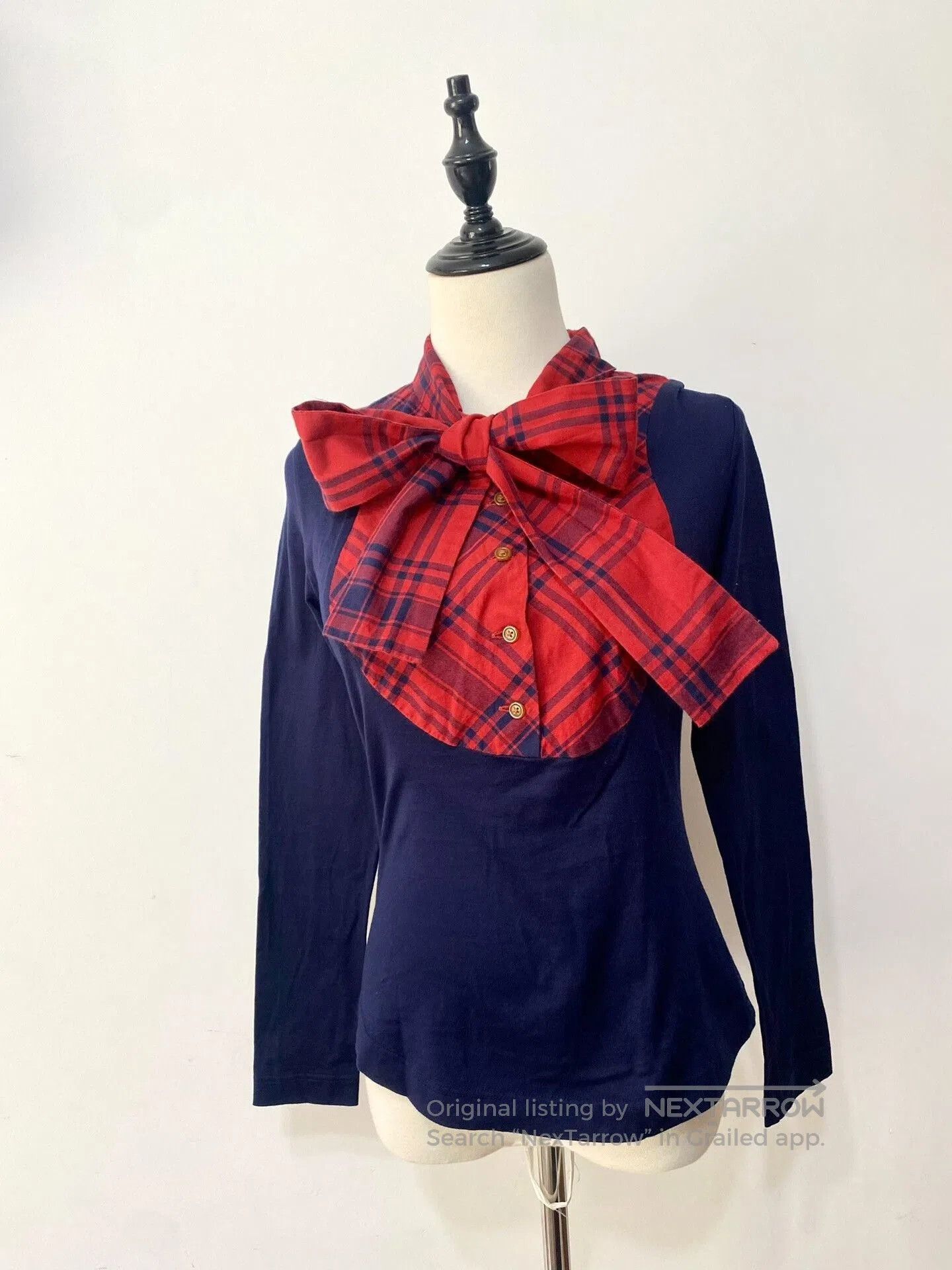 Vivienne Westwood vivienne westwood navy red bow top. Size S / US 4 / IT 40 - 2 Thumbnail
