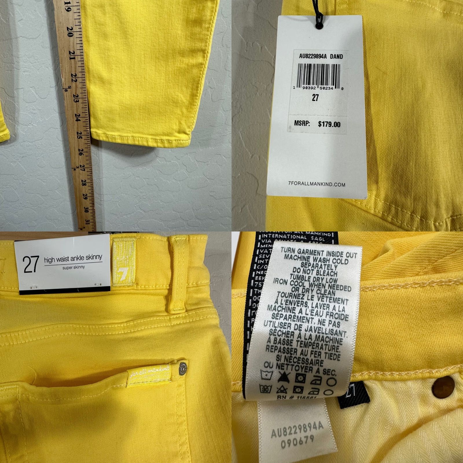 7 For All Mankind VINTAGE No Size 27" / US 4 / IT 40 - 8 Thumbnail