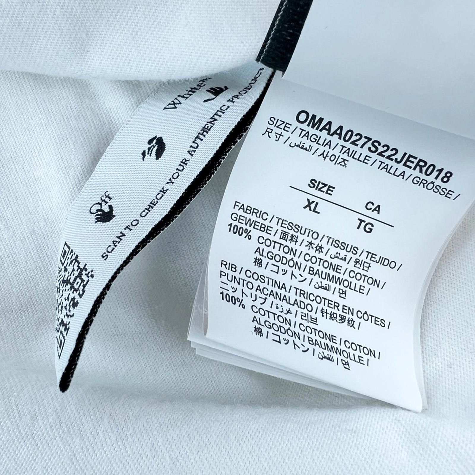 Off-White Off-White Bubble Logo White T Shirt Size US L / EU 52-54 / 3 - 5 Thumbnail