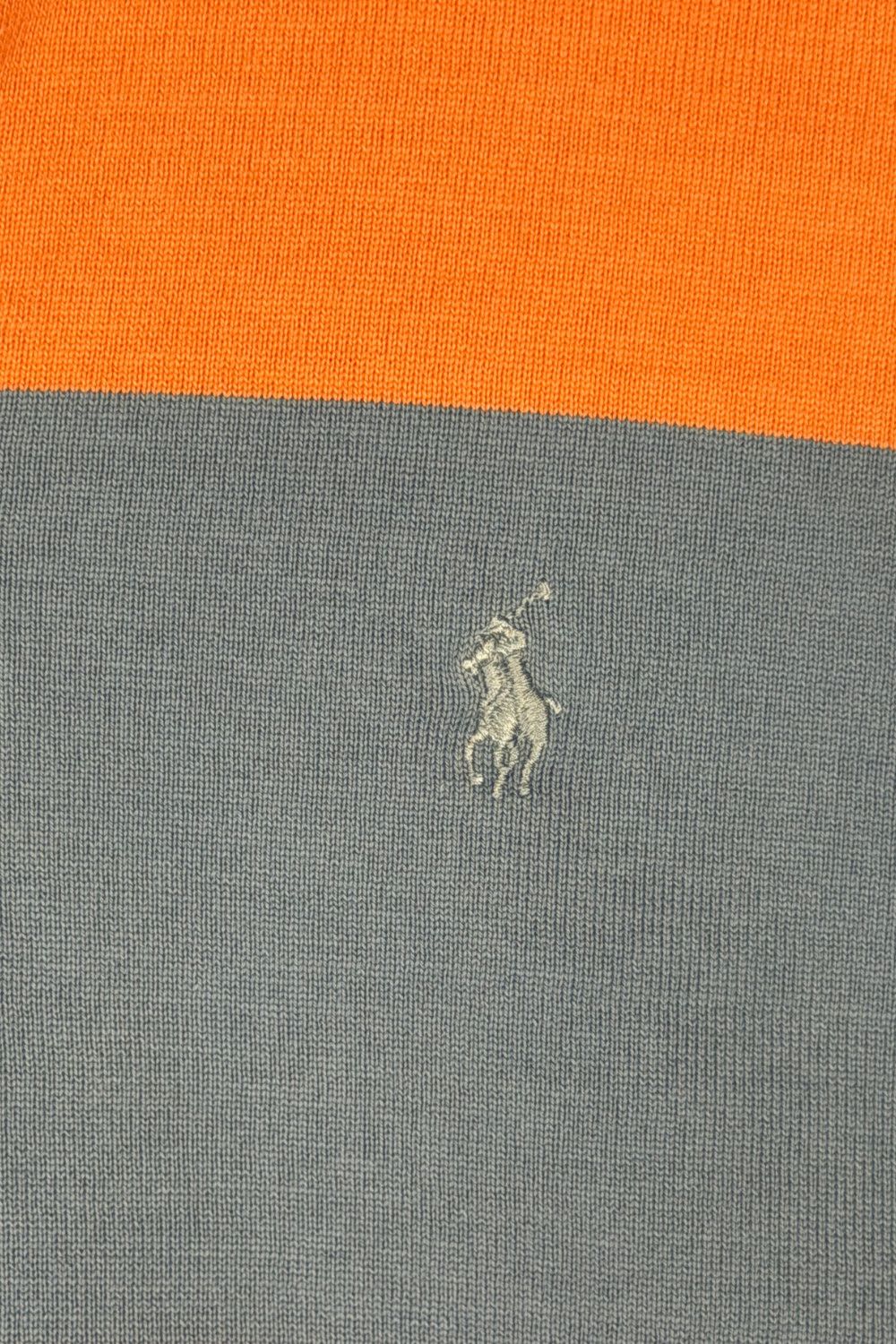 Polo Ralph Lauren Vintage Polo Ralph Lauren Rugby Shirt Grey Orange Stripe Y2K Size US XS / EU 42 / 0 - 6 Thumbnail