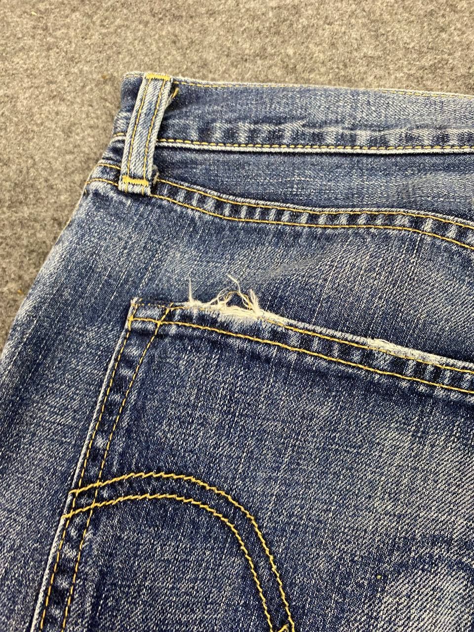 Levi's vintage levis 502 uneven faded denim nice design Size US 34 / EU 50 - 4 Thumbnail
