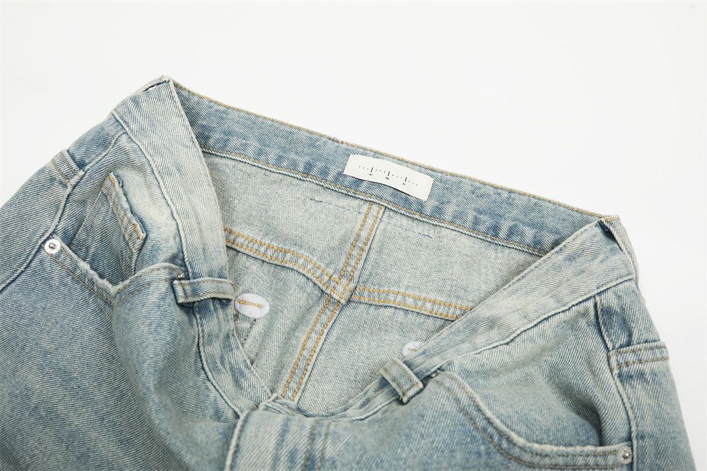 Japanese Brand × Jean Men's vintage washed gradient distressed wide-leg jeans Size US 32 / EU 48 - 4 Thumbnail