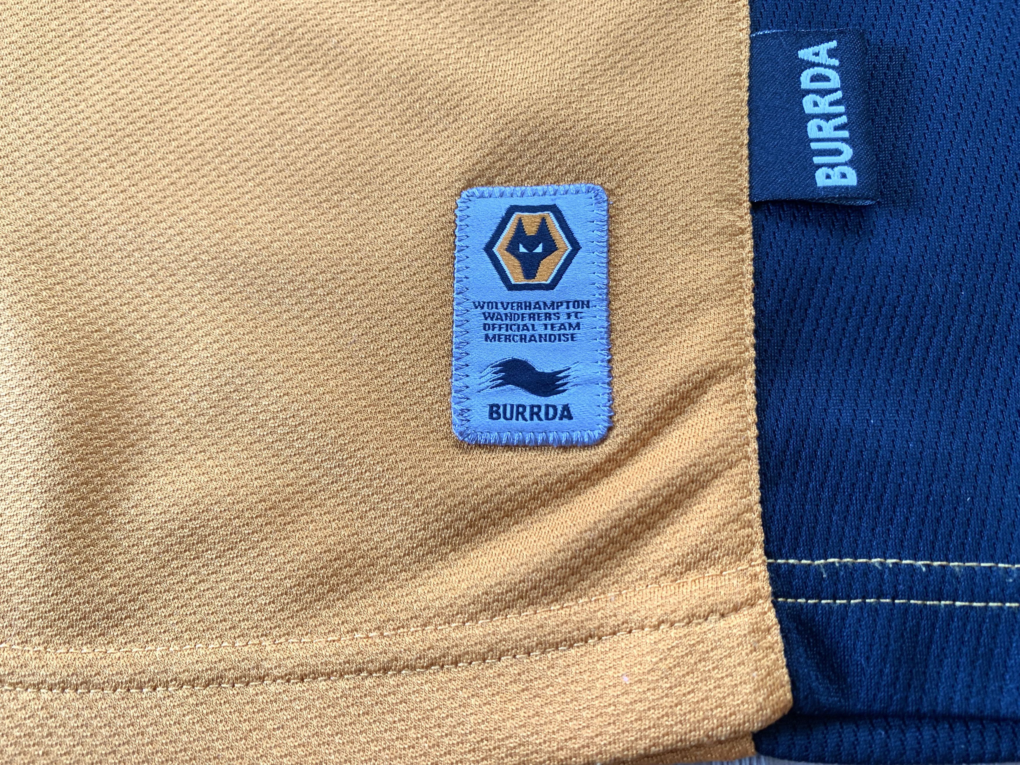 Vintage Vintage Burda Wolves Home Shirt 2010-2011 Size US XL / EU 56 / 4 - 9 Thumbnail
