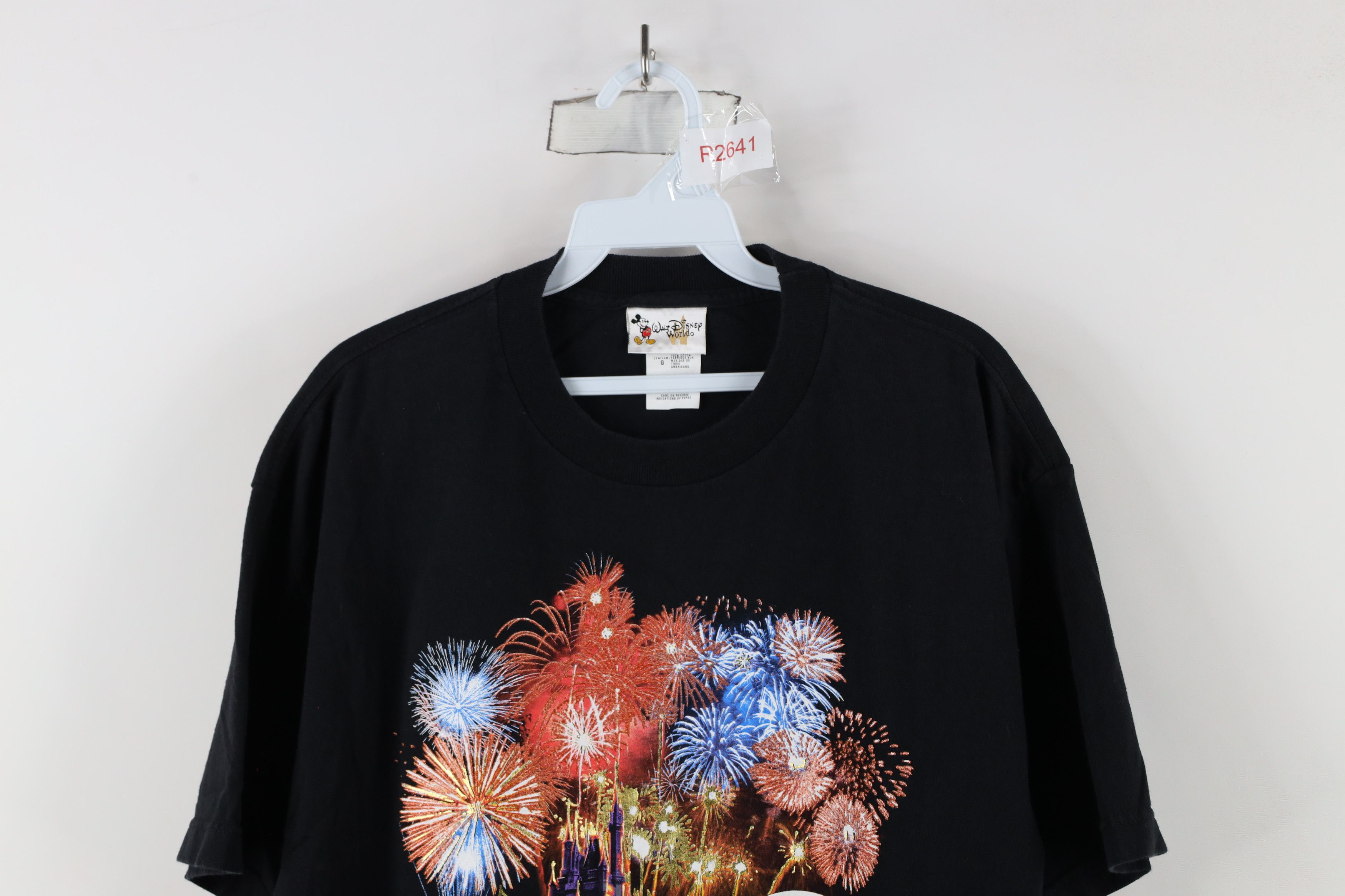 Disney × Vintage Vintage 90s Walt Disney World Out Fireworks T-Shirt Black Size US L / EU 52-54 / 3 - 2 Thumbnail