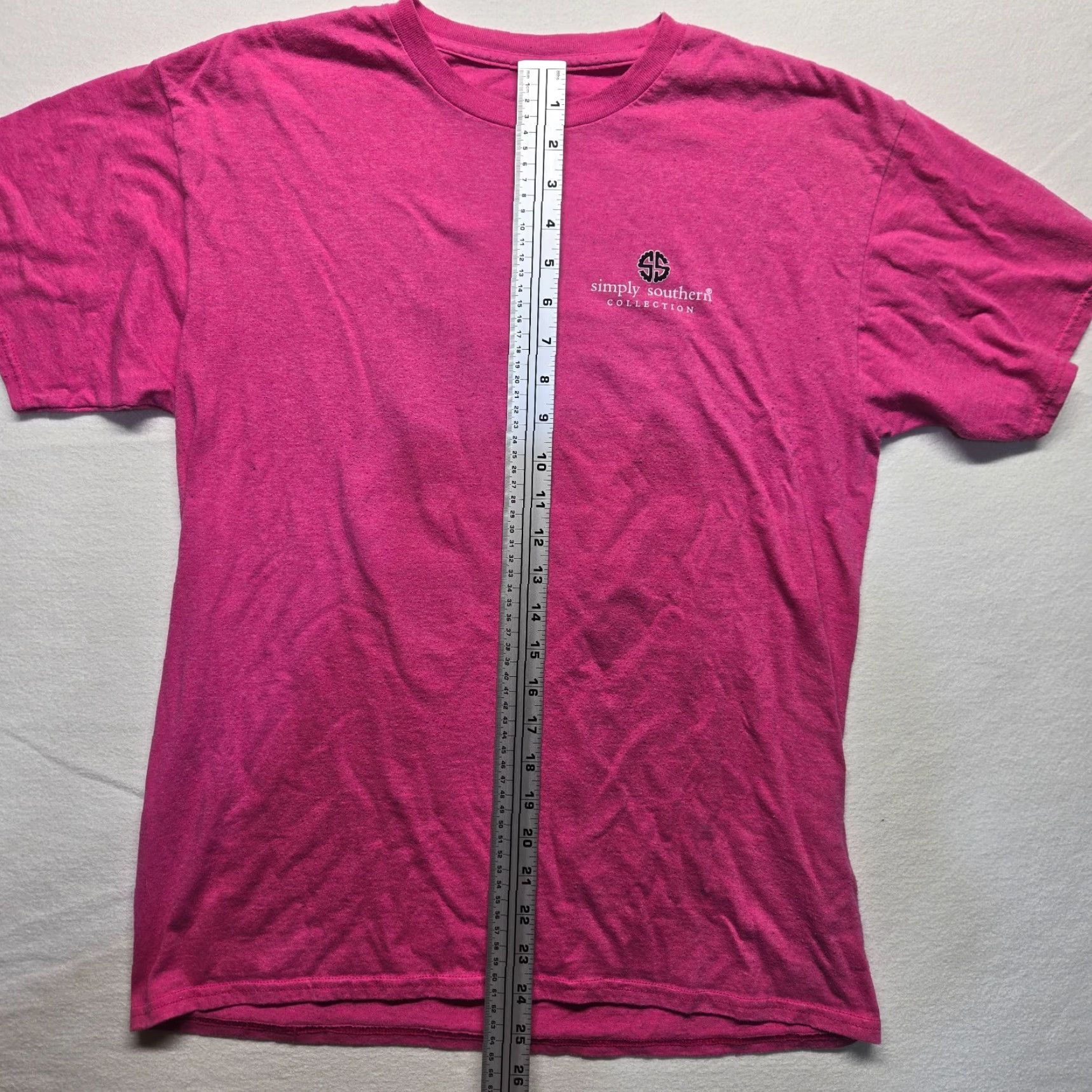 Vintage VINTAGE Simply Southern Women's T-Shirt Adult Medium Pink Blessed Freedom Obsessed Dog Logo Casual Short Sleeve Crew Neck Knitted Cotton Size M / US 6-8 / IT 42-44 - 6 Thumbnail