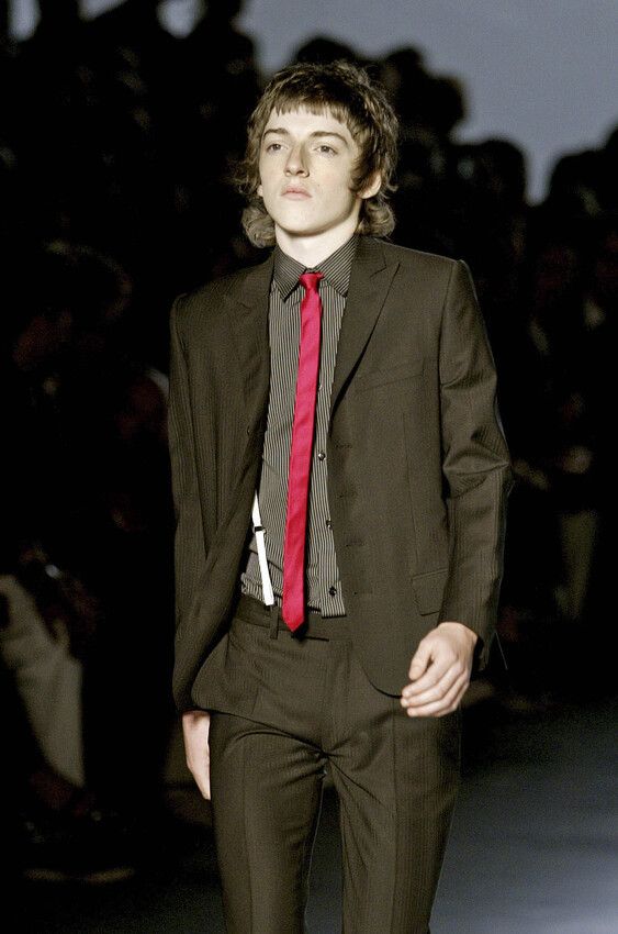 小物 dior homme archive strap narrow tie Dior Homme Silver Gray Metallic Skinny Tie Hedi Slimane