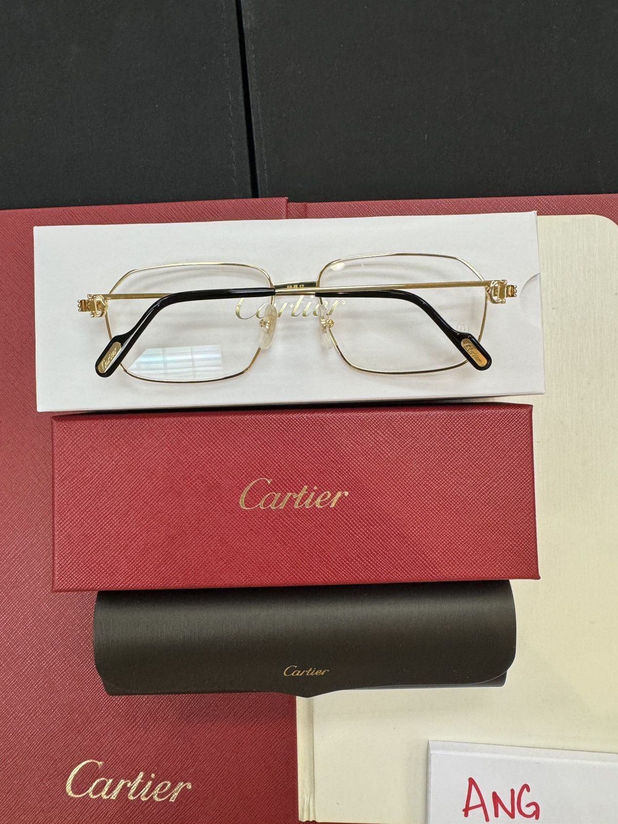 Cartier Gold C Decor Eyeglass Frames