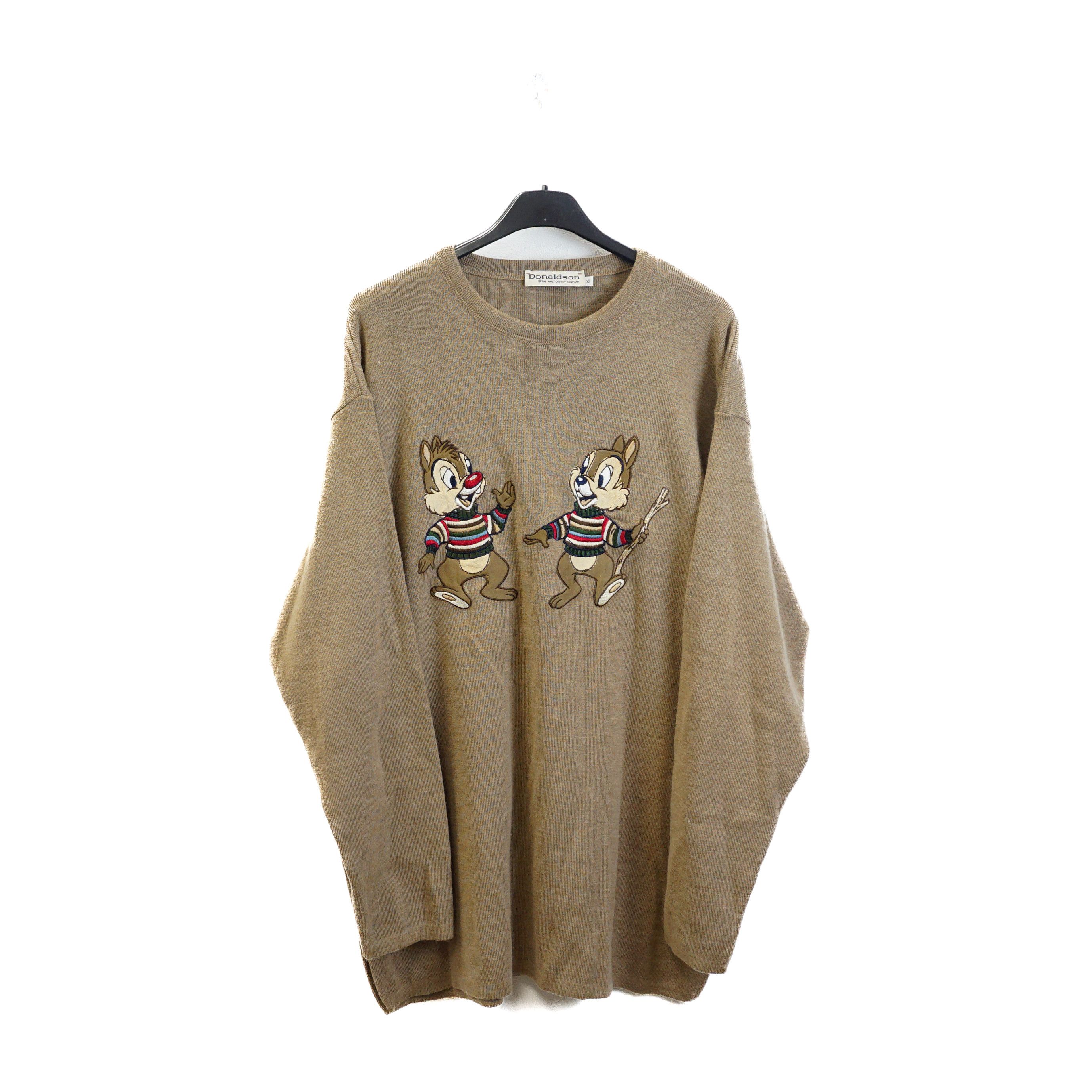 Disney × Vintage 1990's Donaldson Archive Embroidery Sweater Size XL / US 12-14 / IT 48-50 - 1 Thumbnail