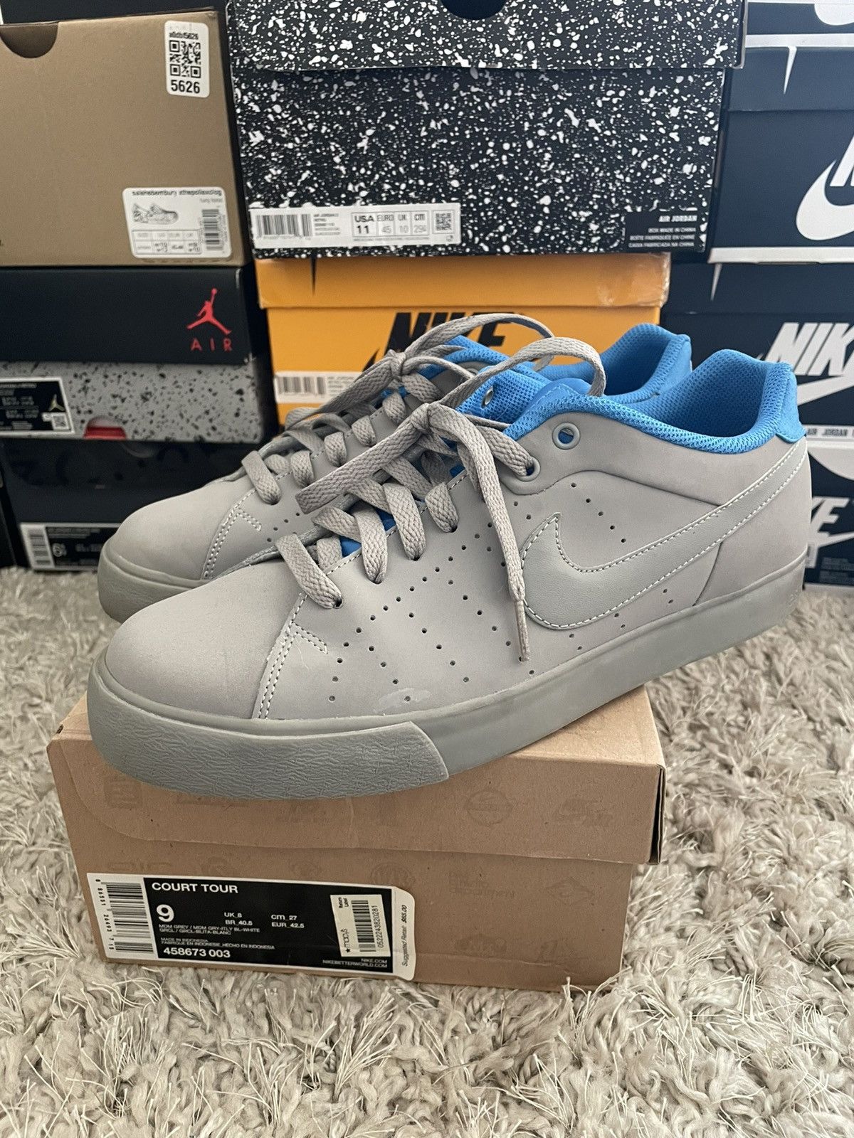 Nike Nike Court Tour Grey/Blue Size US 9 / EU 42 - 1 Thumbnail
