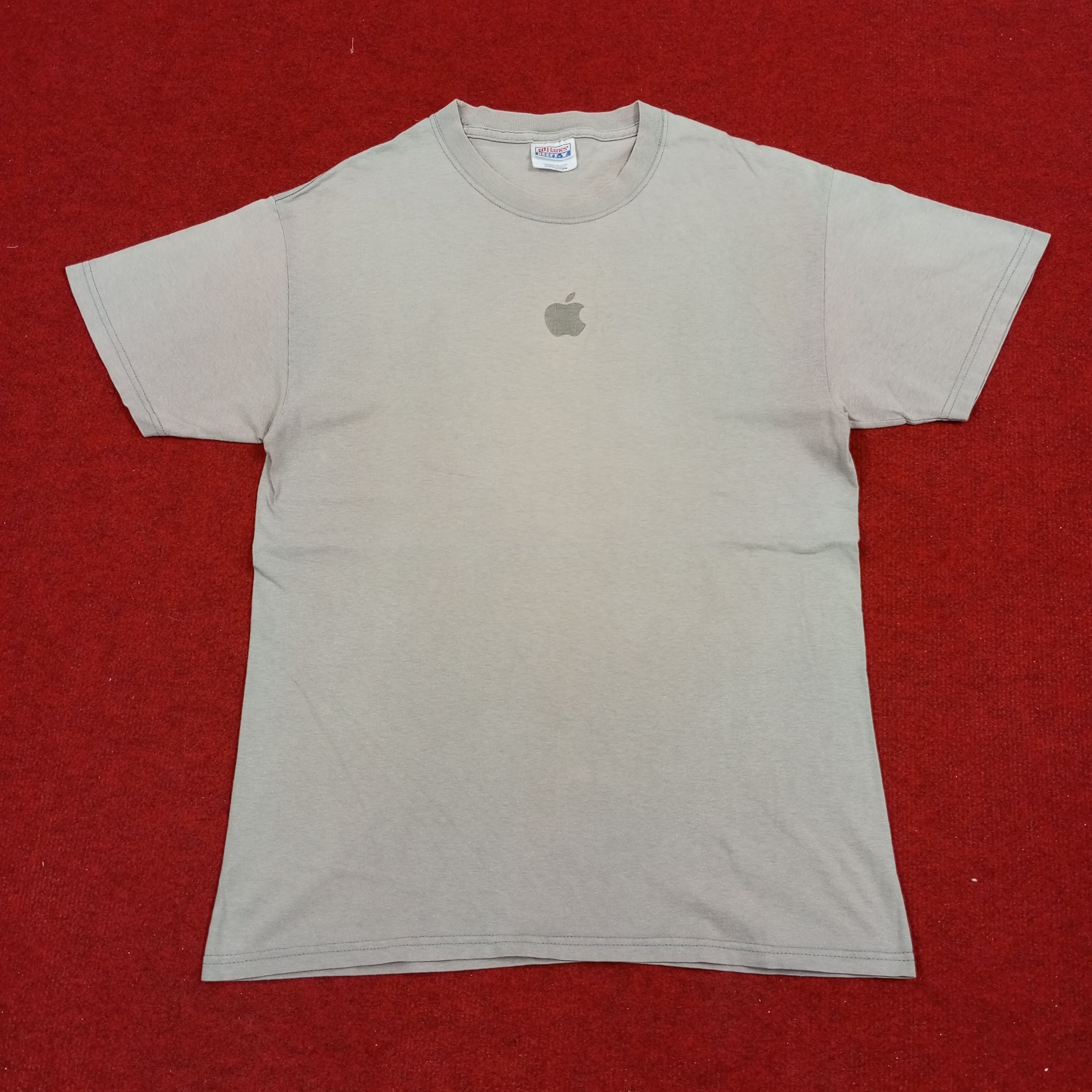 Apple × Vintage Apple Logo Center Design Promo Style Tshirt Size US M / EU 48-50 / 2 - 1 Thumbnail