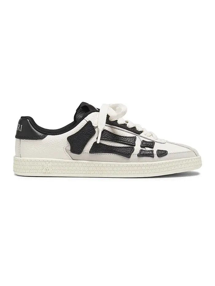 Amiri o1s1wg110526 Pacific Bones Leather Low-Top Sneakers Size US 15 / EU 48 - 1 Thumbnail