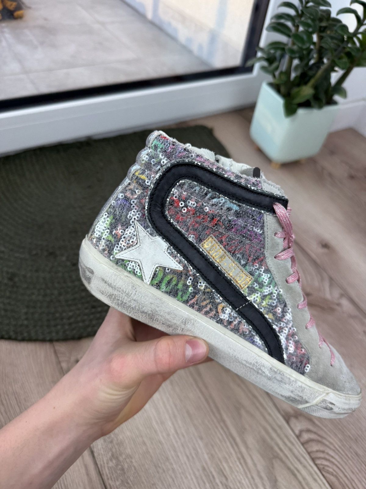 Golden Goose Golden Goose Leather Printed Sneakers Size 39 Size US 9 / IT 39 - 3 Thumbnail