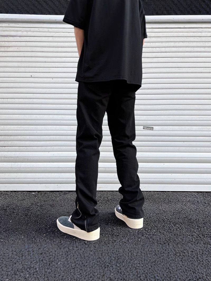 Japanese Brand × Jean Retro loose zipper high street jeans Size US 32 / EU 48 - 4 Thumbnail