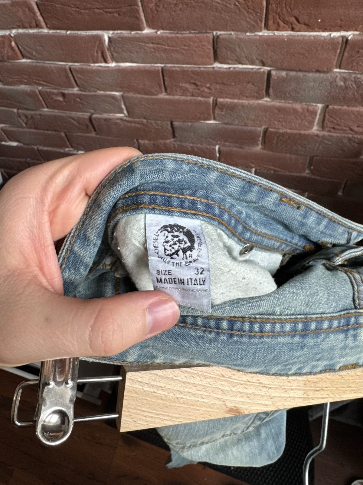 Diesel Vintage Y2k Rare Diesel Mud Wash Flared Jeans Pant Hype 32 Size US 32 / EU 48 - 16 Thumbnail