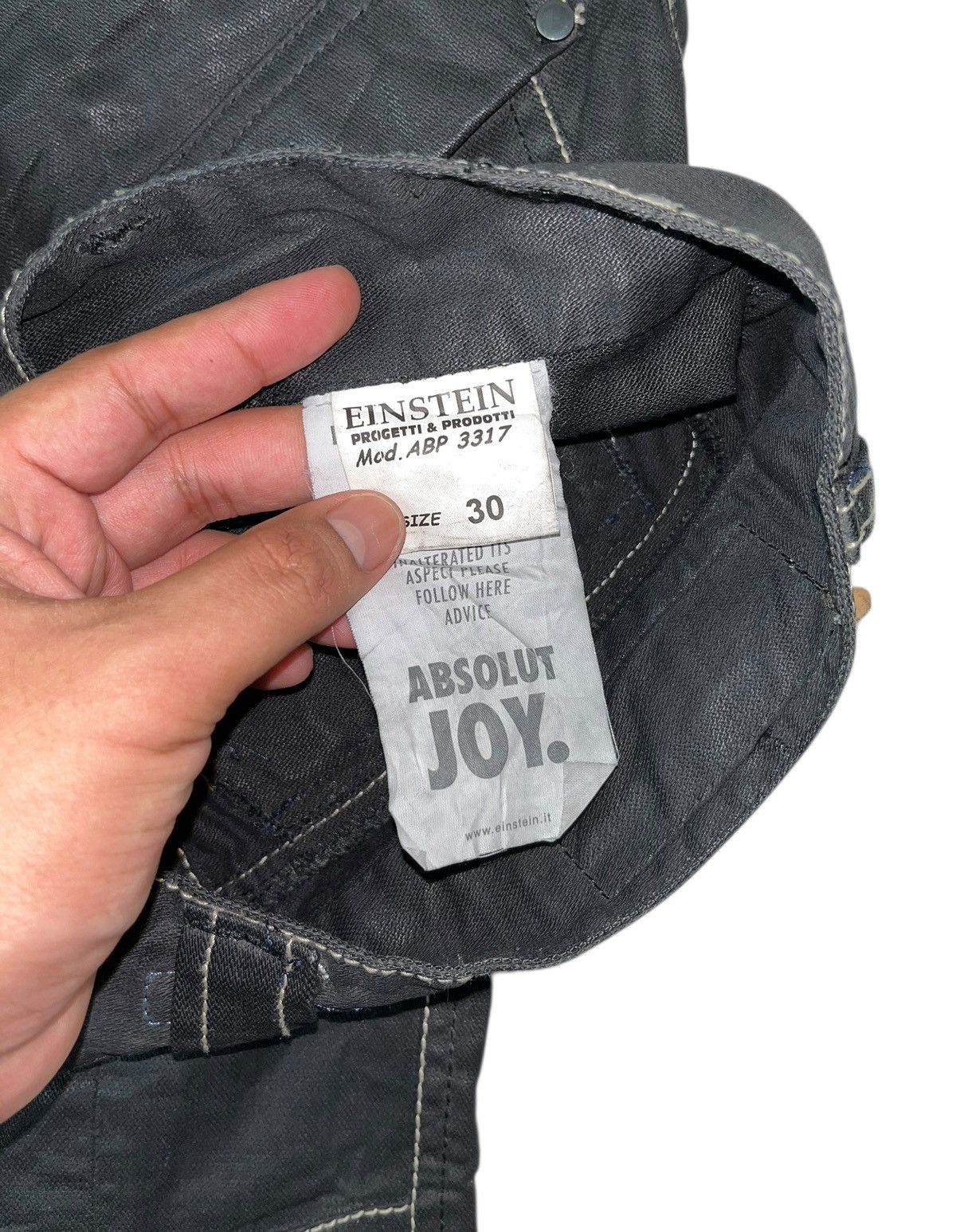 Absolut Joy × Japanese Brand Absolut Joy Wax Denim Jeans Made In Romania Size US 30 / EU 46 - 13 Thumbnail