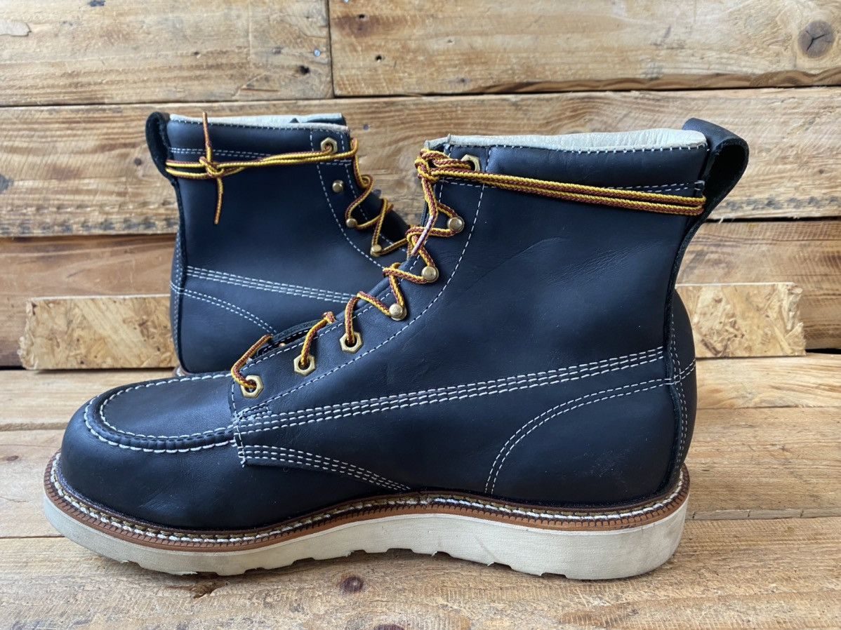 Thorogood Thorogood ‘8 black leather moc-toe boots sz 11.5 Size US 11.5 / EU 44-45 - 11 Thumbnail