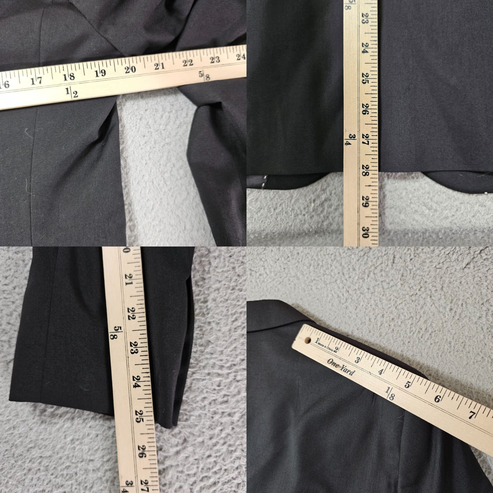H&M H&M Blazer Mens 38R Black Regular Fit Blazer Jacket Single-Breasted 2-Button Notch Lapel Dry Clean Only Vintage No Size 38R - 8 Thumbnail