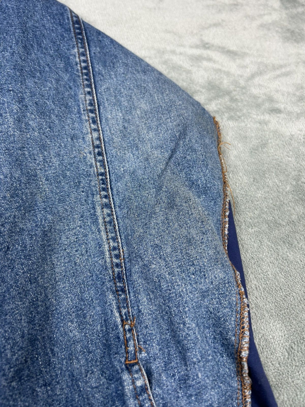 Jean Paul Gaultier Vintage Jean Paul Gaultier Fabric Switching Denim Jacket Size US M / EU 48-50 / 2 - 6 Thumbnail