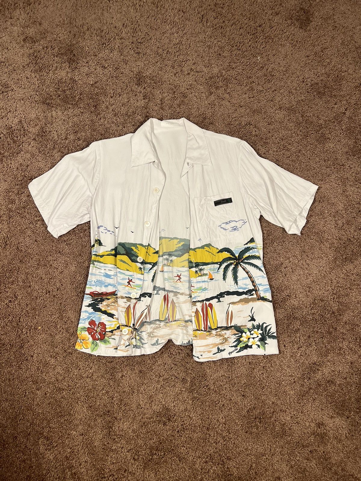 Prada Prada Hawaiian Shirt Size US S / EU 44-46 / 1 - 1 Thumbnail