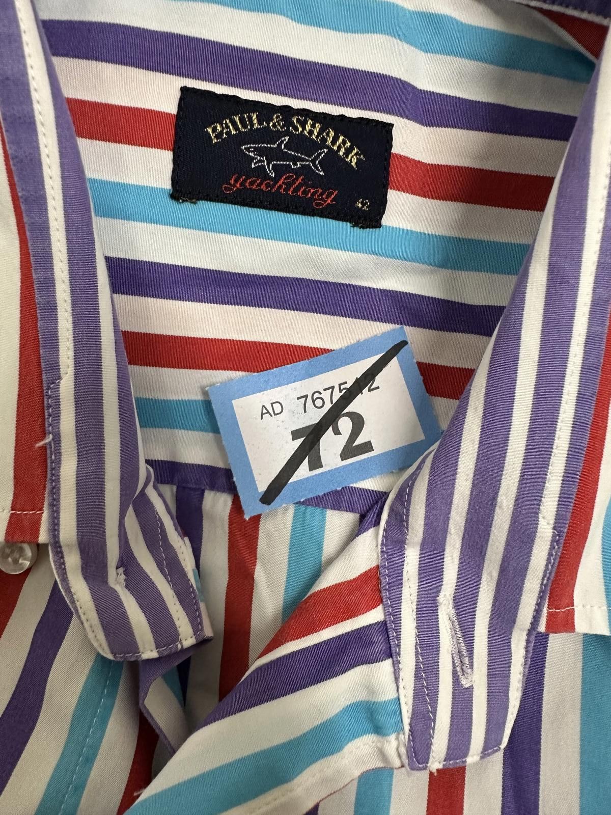 Paul & Shark Paul & Shark Yachting Multicolour Striped Casual Shirt Size Size US M / EU 48-50 / 2 - 2 Thumbnail