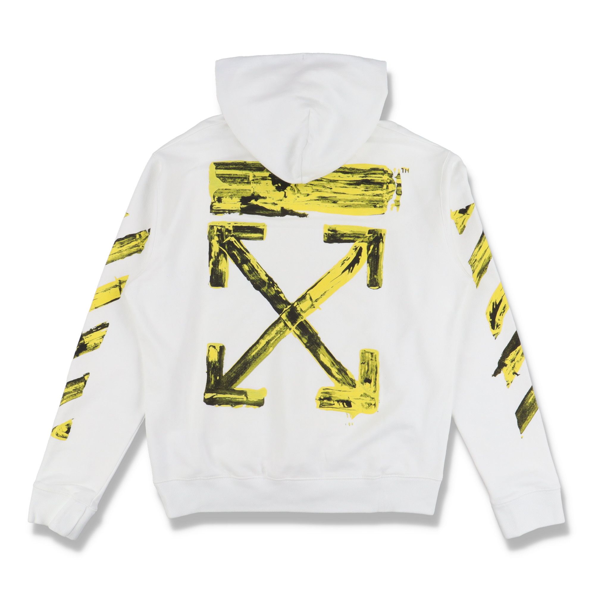 Off-White White Acrylic Arrows Logo Hoodie Size XXL / US 16-18 / IT 52-54 - 2 Thumbnail