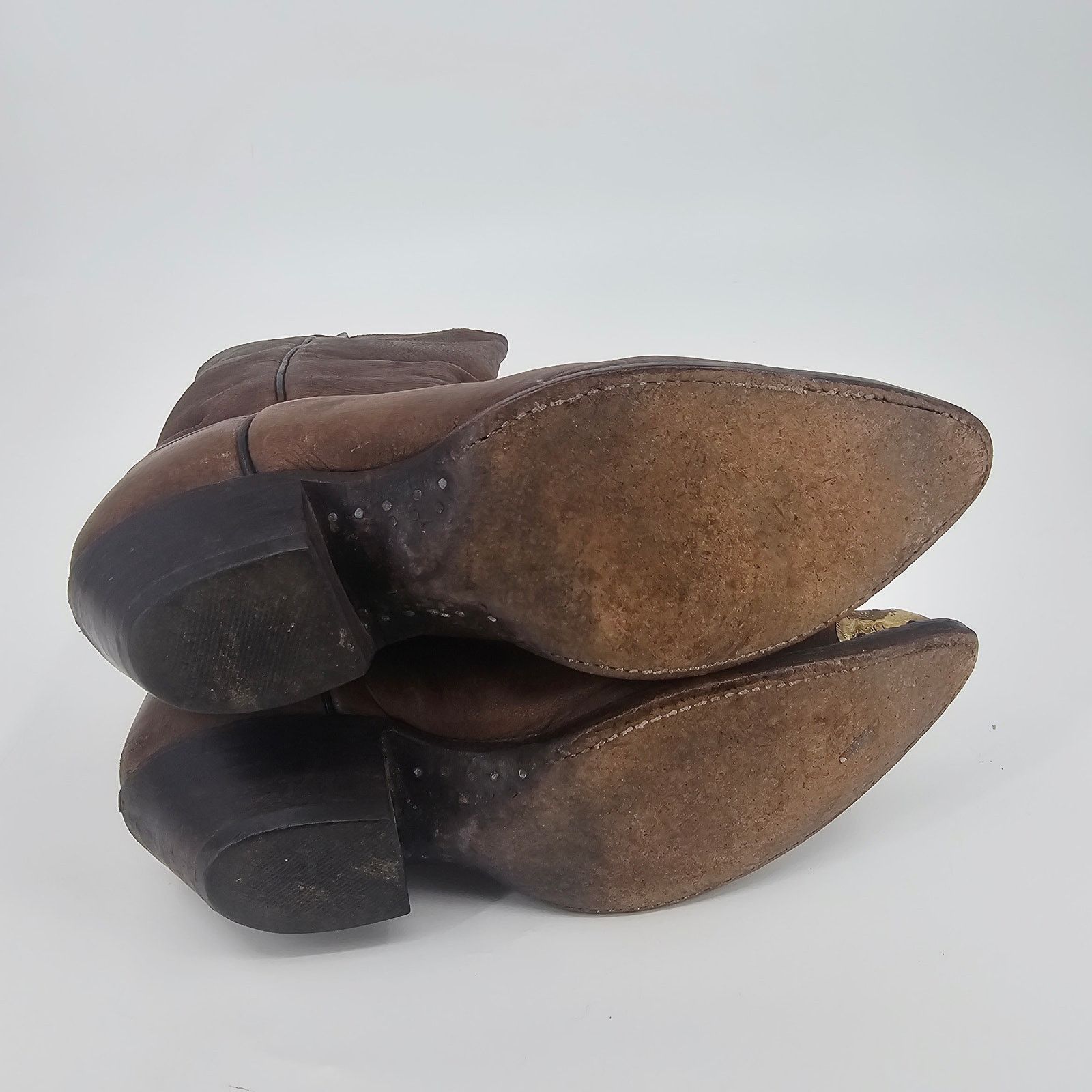 Vintage Vintage Brown Leather Cowgirl Western Boho Gold Toe Rand 6 Size US 6 / IT 36 - 7 Thumbnail