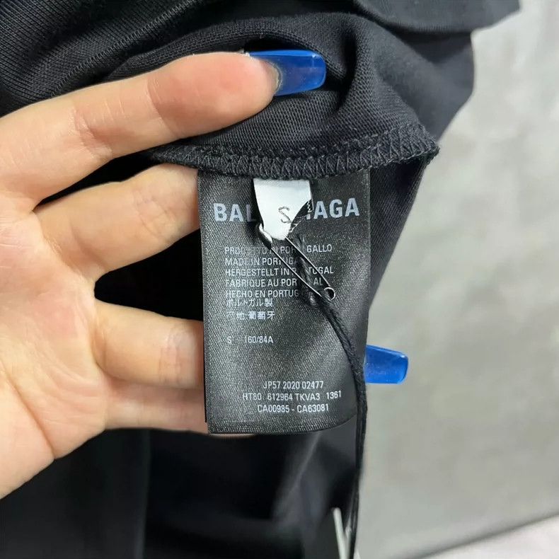Balenciaga Balenciaga Black Melt Smiley Print Casual Short Sleeve T-S Size US S / EU 44-46 / 1 - 3 Thumbnail