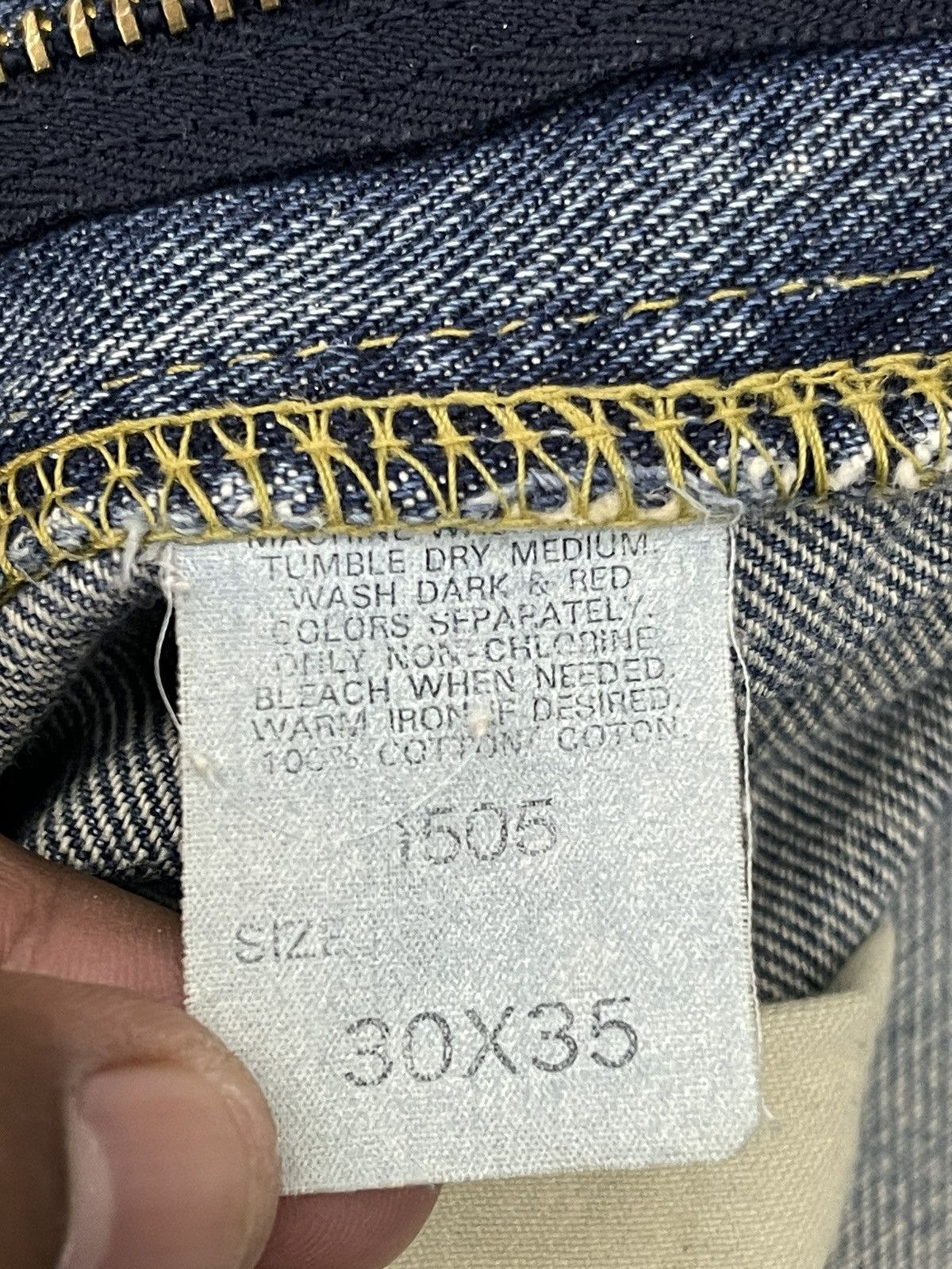 Lee Vintage Lee Riders Selvedge Distressed Denim Size US 30 / EU 46 - 10 Thumbnail