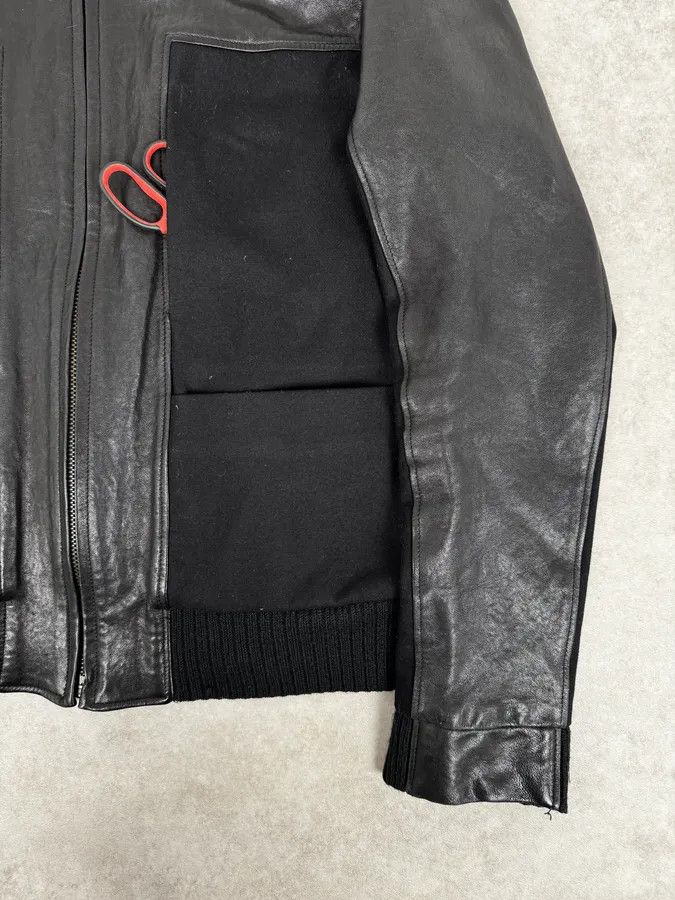 Maison Margiela FW2014 Maison Margiela Black Contrast Panel Leather Jacket Size US L / EU 52-54 / 3 - 9 Thumbnail
