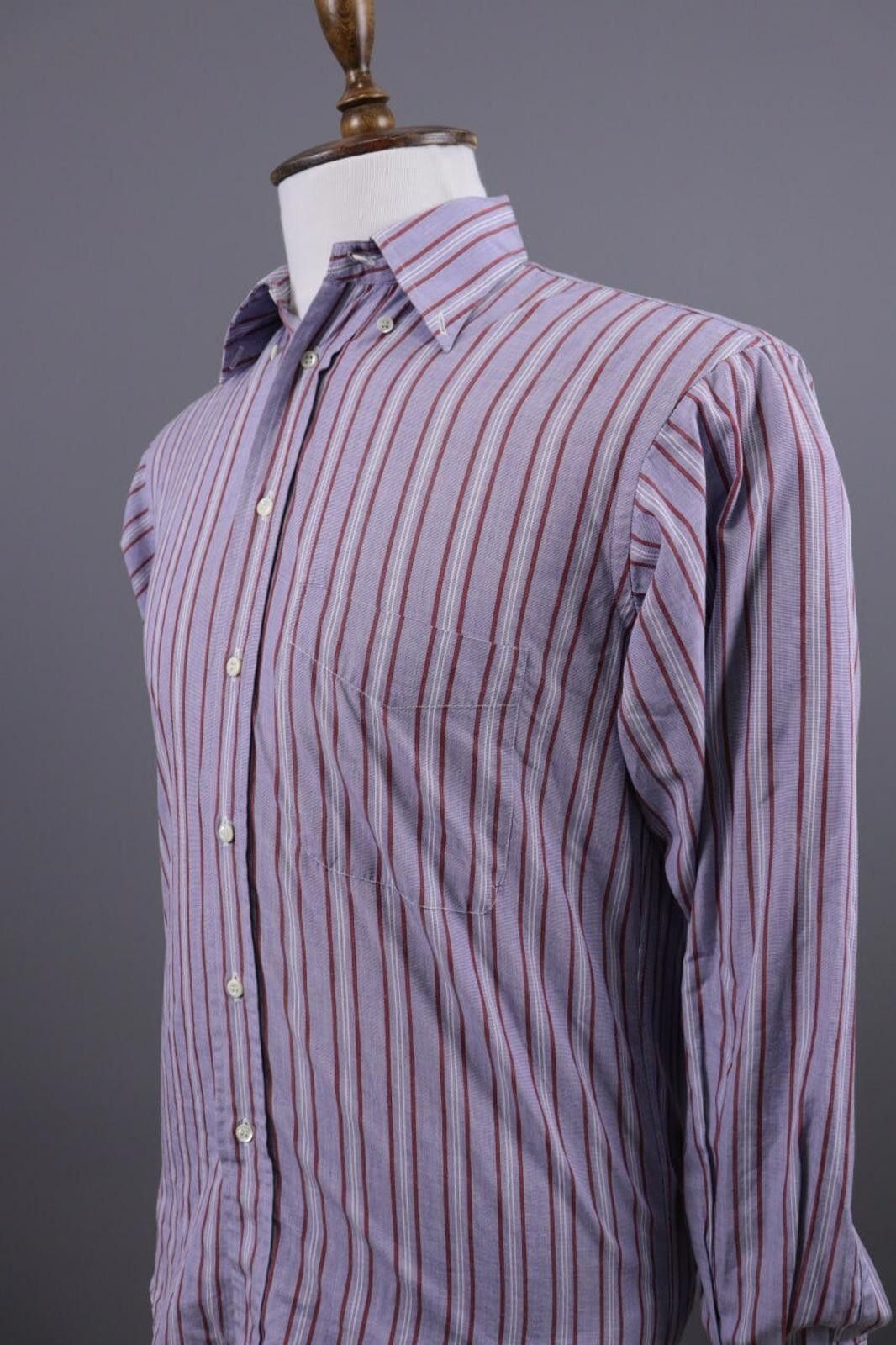 Givenchy Givenchy Gentelman Paris Blue Stripe Shirt Size 37 / 14 Size US M / EU 48-50 / 2 - 8 Thumbnail