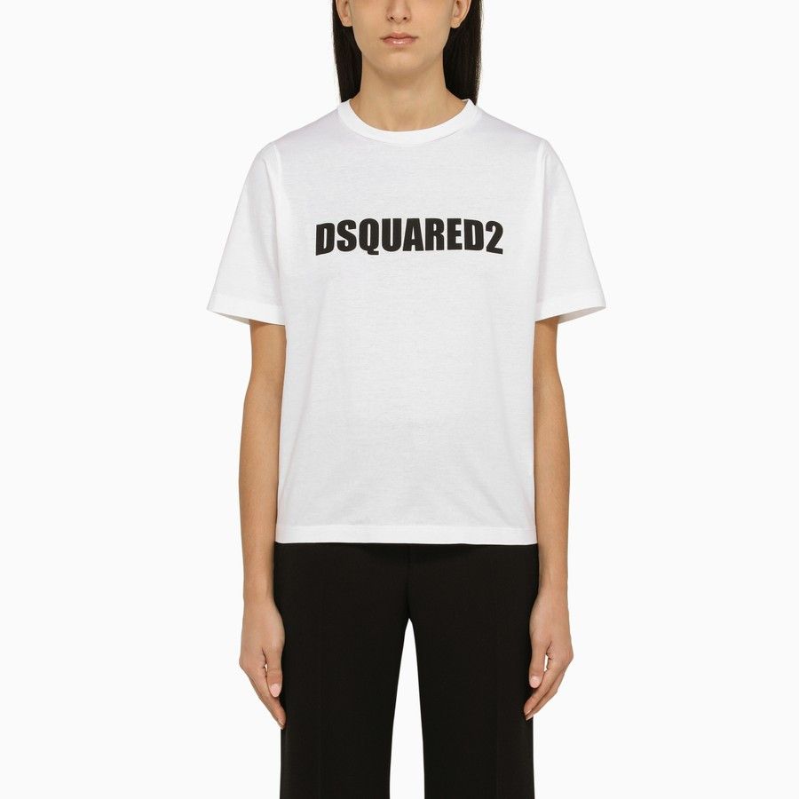 image of Dsquared2 O1D2Blof01223 T-Shirt In White, Women's (Size Medium)