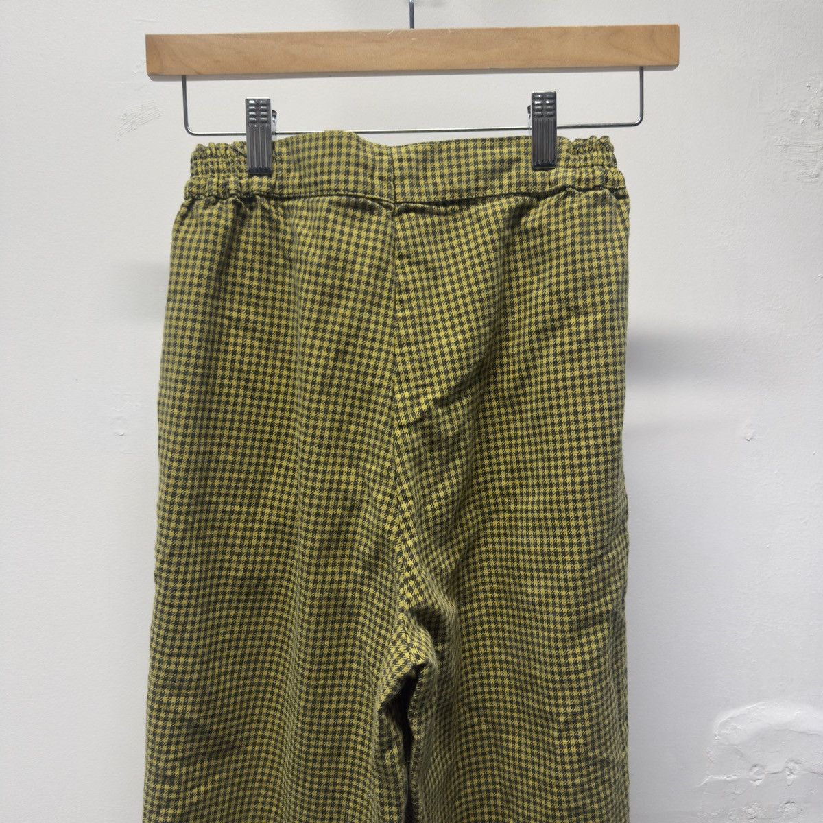 Vintage Vintage Green Checkered Trouser Pants ERD Grunge Chrome Size 26" / US 2 / IT 38 - 7 Thumbnail