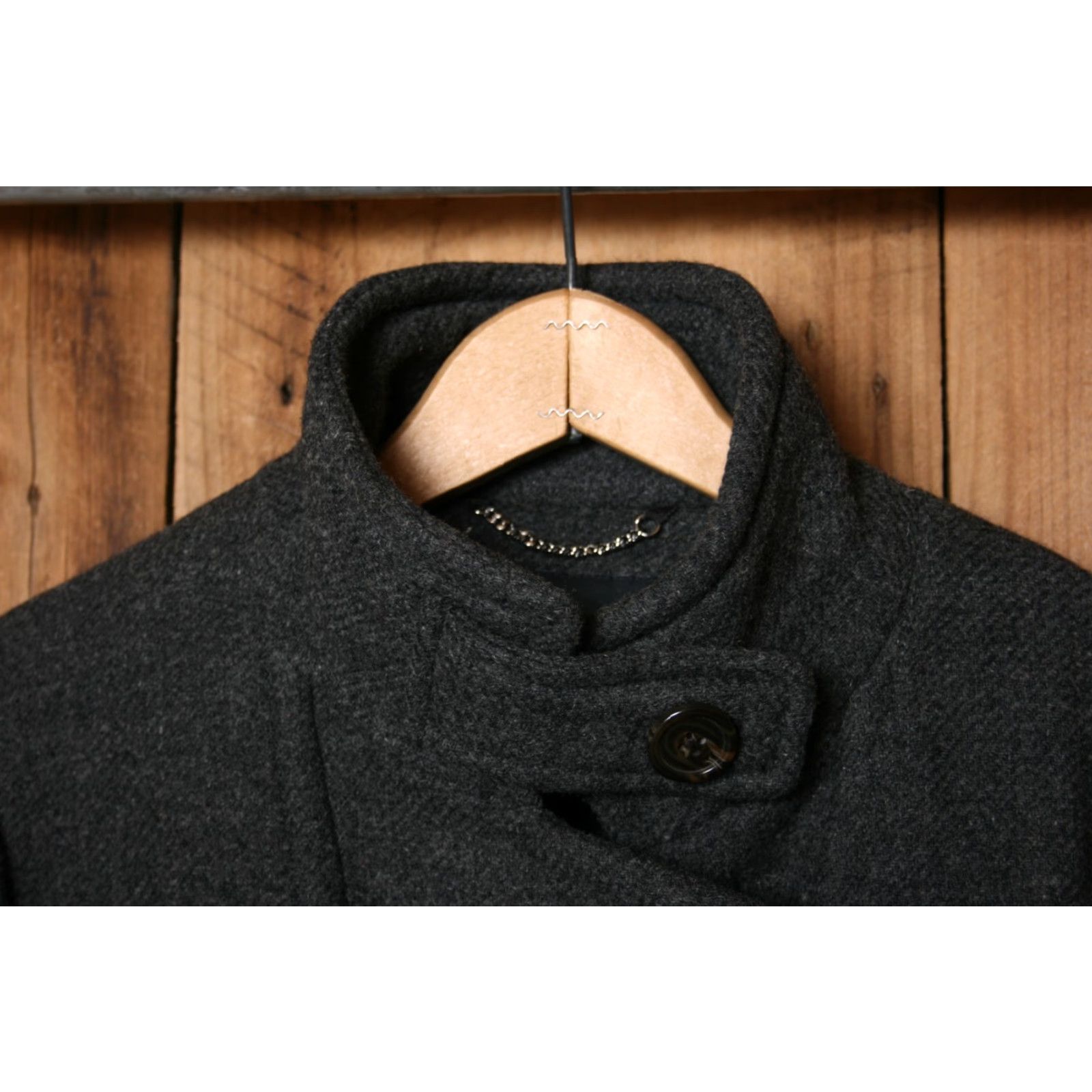 Banana Republic Banana Republic Coat Women Sz. M Gray Wool Blend Toggle Womens Size S / US 4 / IT 40 - 2 Thumbnail