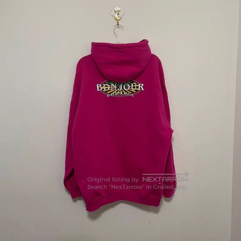 Other Balenciaga Pink Eiffel Tower Print Hoodie Size US M / EU 48-50 / 2 - 2 Thumbnail