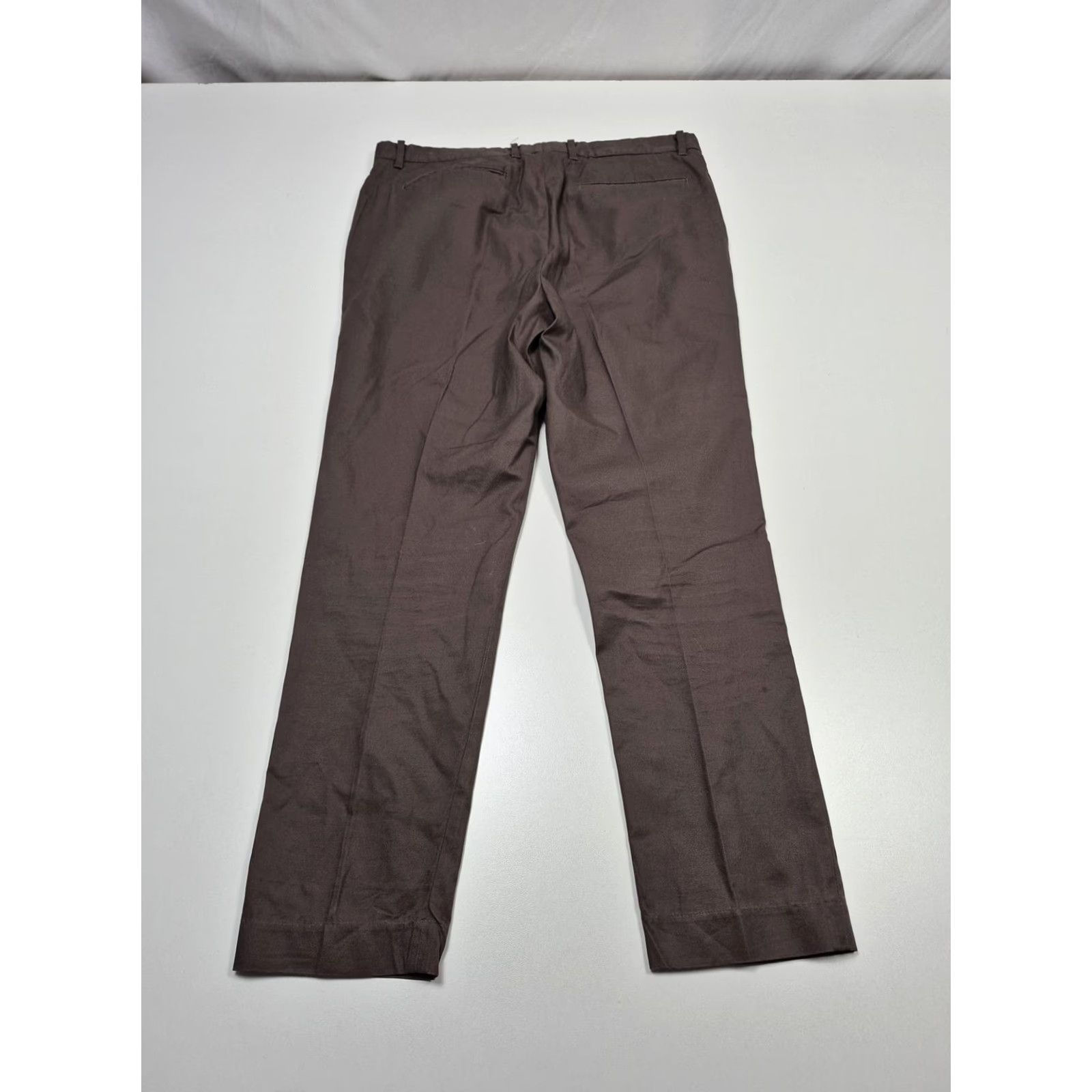 Allsaints AllSaints Chino Pants Mens 30x26 Brown Cotton Slim Straight Lightweight Flat Front Pockets Button Fly Casual Business Womens? Mens Size US 30 / EU 46 - 7 Thumbnail
