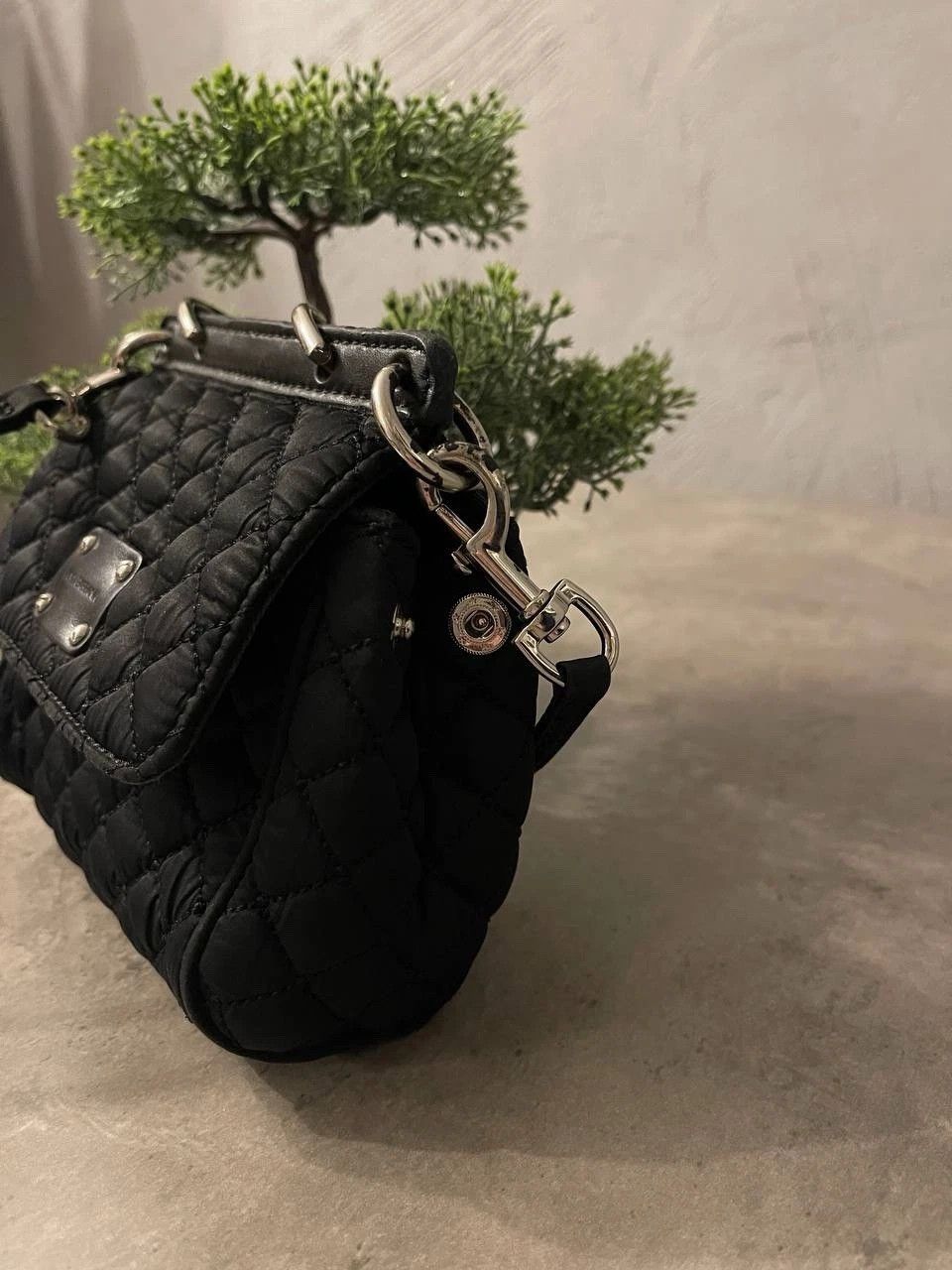 Dolce & Gabbana Vintage Dolce & Gabanna Nylon mini Bucket Bag Black Quilted Size ONE SIZE - 11 Thumbnail