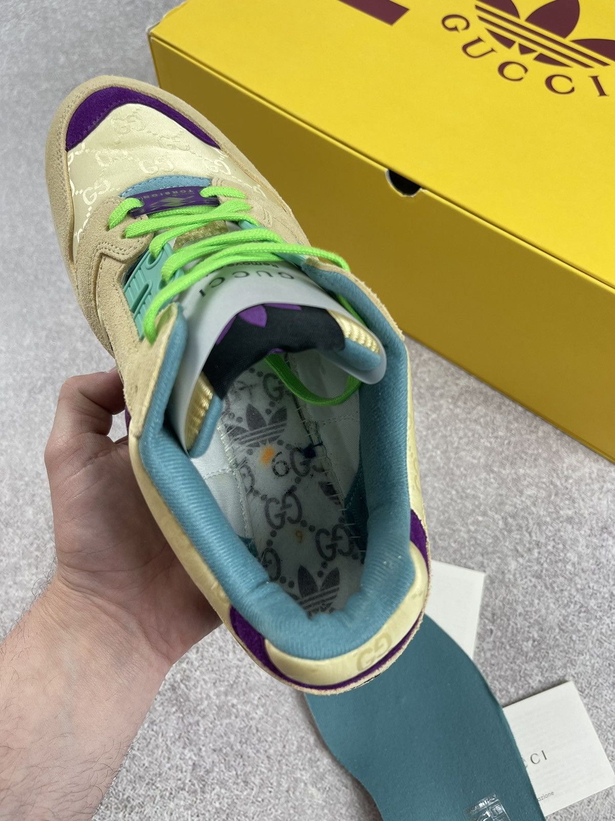 Adidas × Gucci Adidas x Gucci ZX 8000 Beige GG Monogram Size 39 1/3 Size US 7.5 / IT 37.5 - 13 Thumbnail